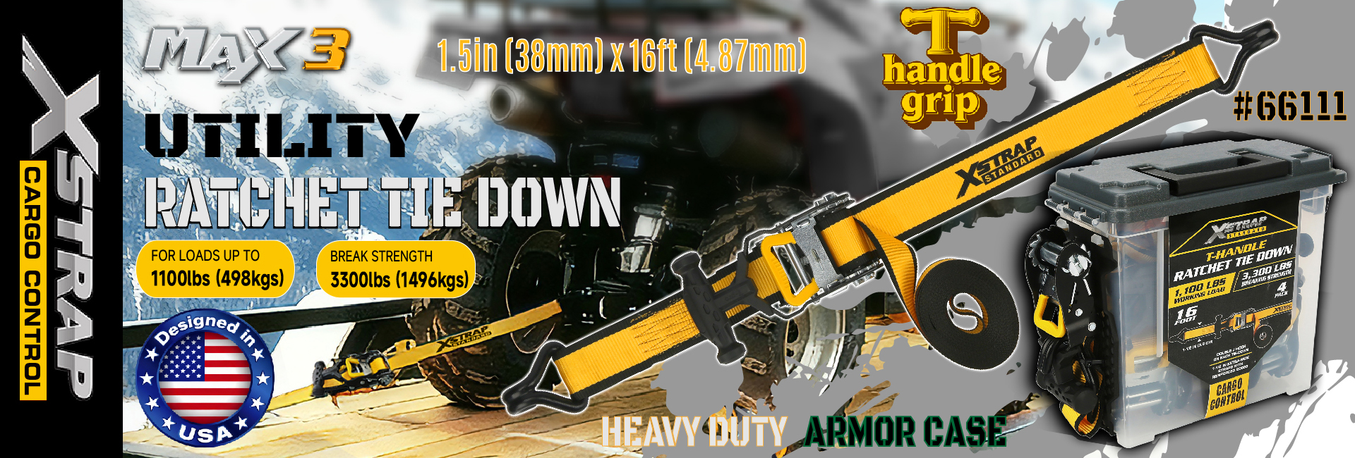 Strapaí Ceangail Dúin Xstrap 66111 1.5