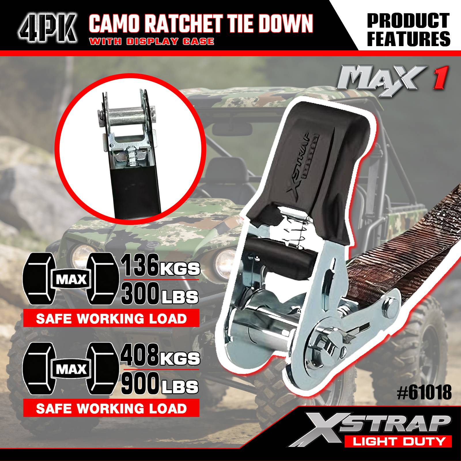 Strapaí Ceangail Dúin Xstrap 61018 1