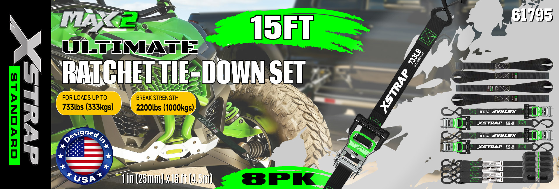 Strapaí Ceangail Síos Gluaisrothar Xstrap 61795 1