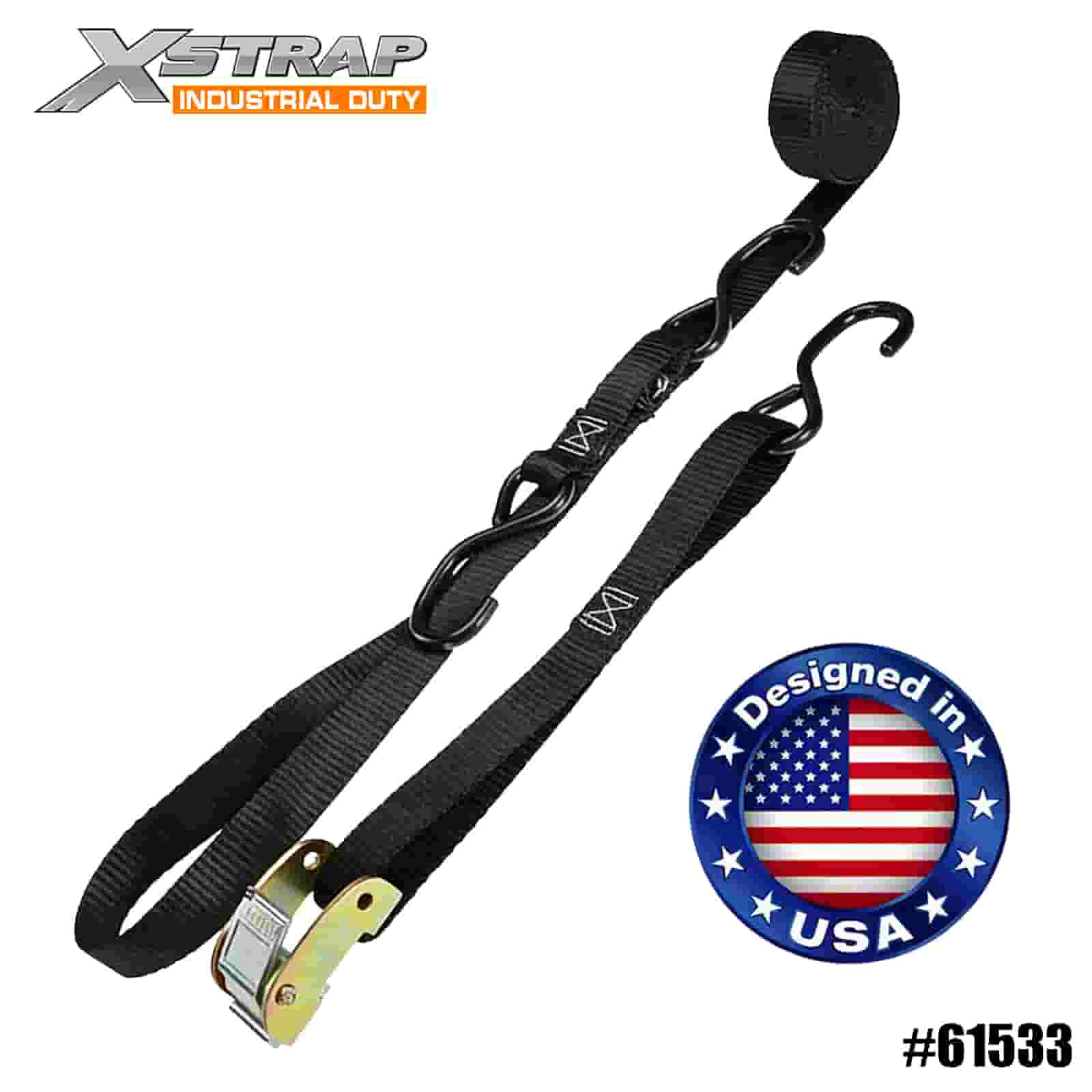 Strap Cam Trí-Síos 400lb SWL Gluaisrothar Xstrap 61533 1” x 6’ 4PK