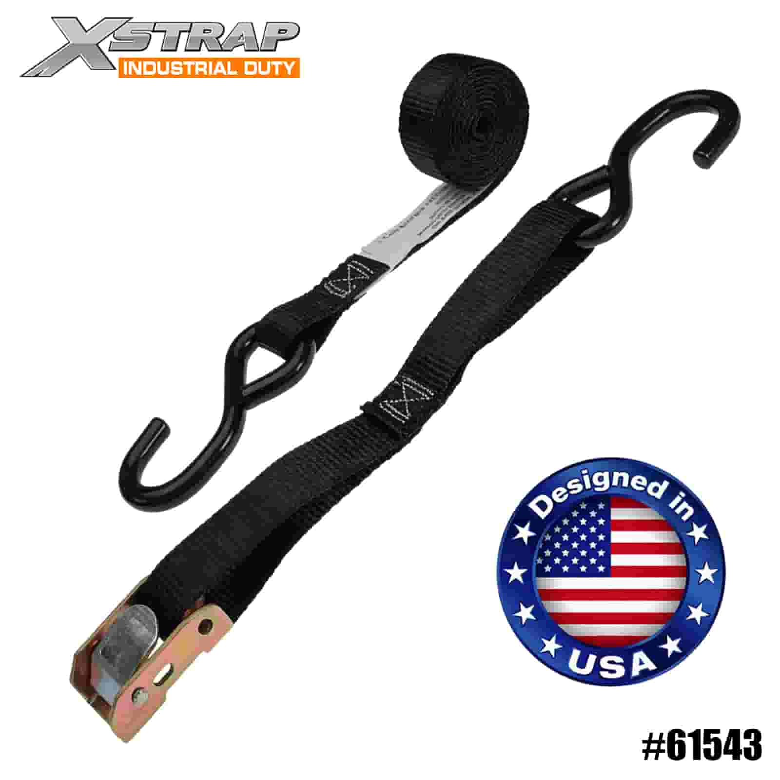 Strap búcla Cam Xstrap 61543 1” x 6’ 4PK ATV & AUV le S Hooks 400lb SWL