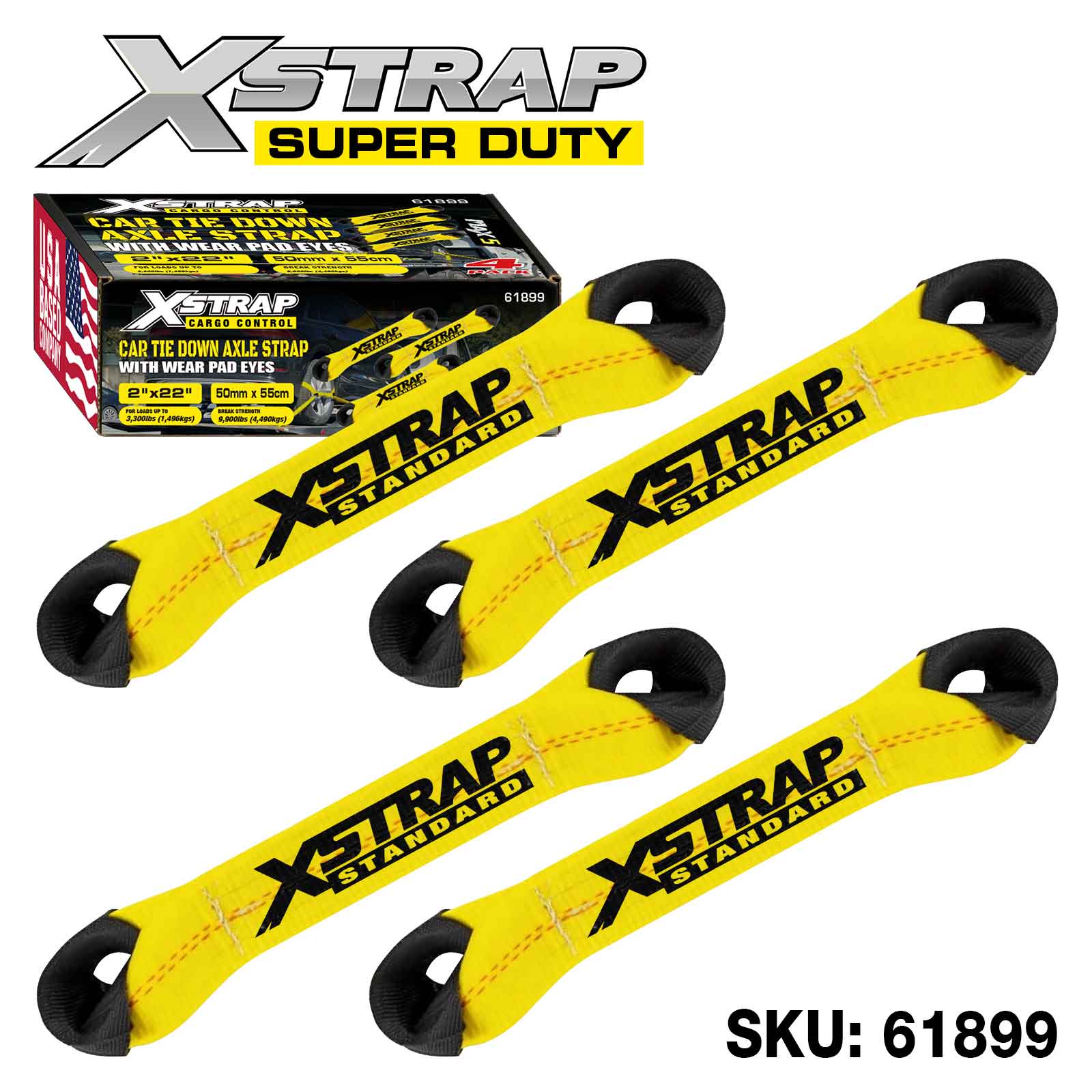 Xstrap 61899 4PK Alex Strap 3,300 lb SWL